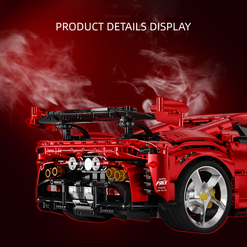 TEMU 3568pcs Edition Supercar, Quick Assembly Car Building Block Set, Perfect Birthday Gift, Easter Gift, Valentine's Day Gift, Boyfriend And Husband