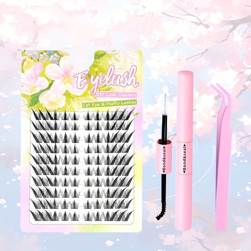 Cute Anime False Eyelashes Set, 2 Styles From, Soft And Comfortable, Including Adhesive Tools, Anime Eye Makeup Artifact That Novices Can Easily Master
