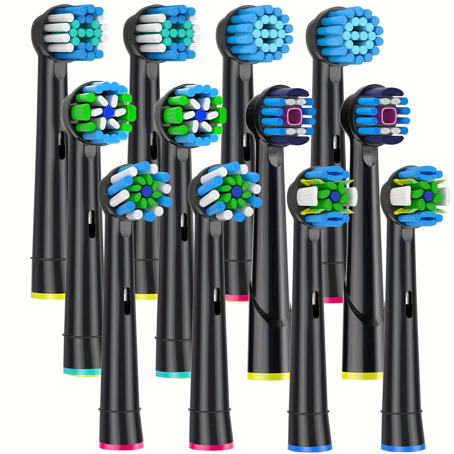 

Toothbrush Head Compatible With Oral B Electric Toothbrush, Including 2 Precision, 2 Cross, 2 Floss, 2 Whitening, 2 Sensitive, 2 Effcient - 12pcs