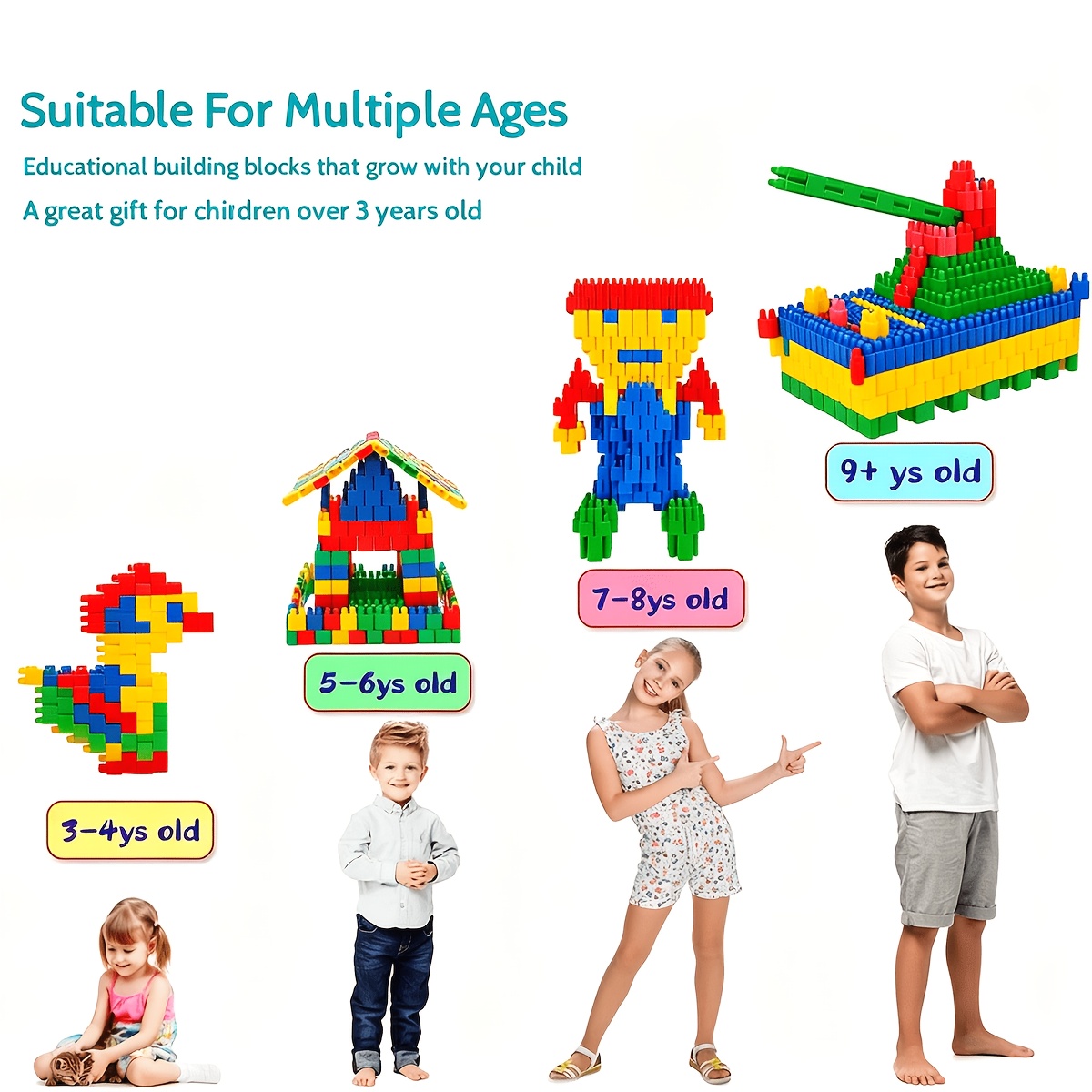 500pcs Magnetic Building Block Toy Set