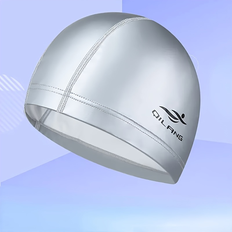 qilang large swim cap men women waterproof ear protection Temu