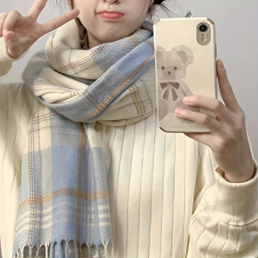 

New Scarf By Fresh And , And Soft Autumn And Winter Warm Scarf, New Tassel Thickened Warm Student Knitted Scarf