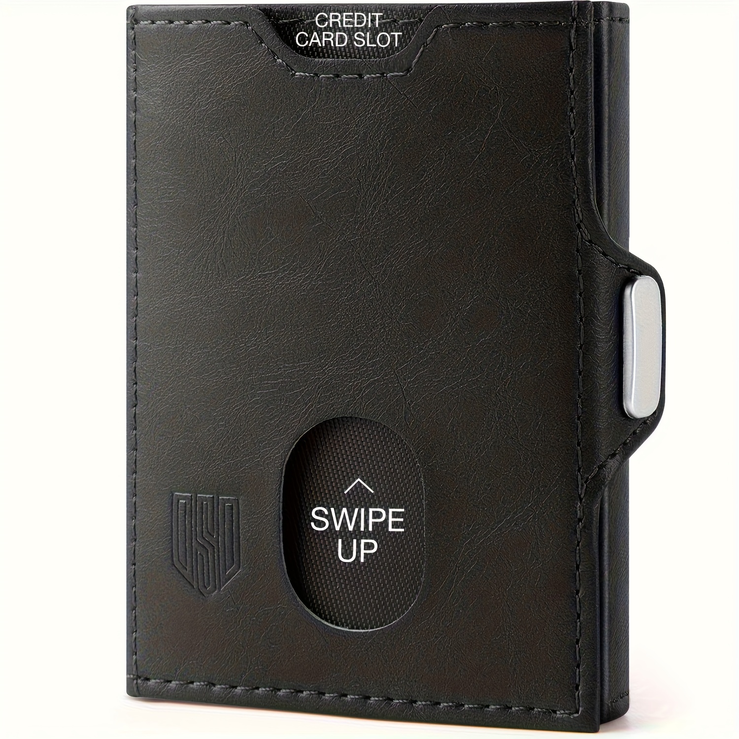Image of Dodensha Men's Rfid Blocking Trifold Wallet - Magnetic Closure, Pop-up Card Holder, Airtag Slot And Cash Compartment | For Daily , No Printing | Ideal Husband Gift (airtag Not Included)