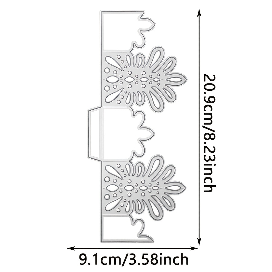 TEMU . 3D--Metall-Stanzschablone, geeignet für Papierkartenherstellung, Scrapbooking, DIY-Kartenalben, Basteldekorationen, Metall-Stanzschablone für