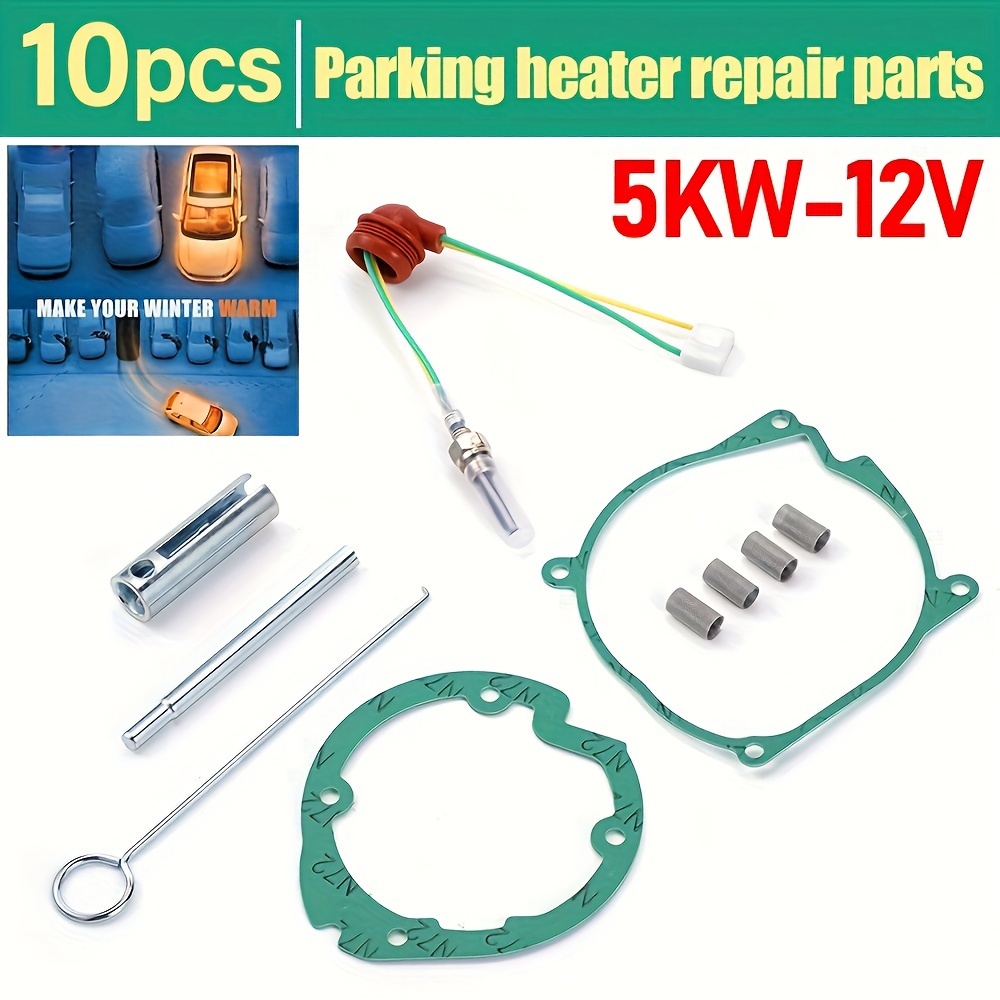 

Complete 12v 5kw Glow Plug Repair Kit For Air Diesel Parking Heater - Includes Tools & Accessories, Ideal For Cars, Trucks, Boats