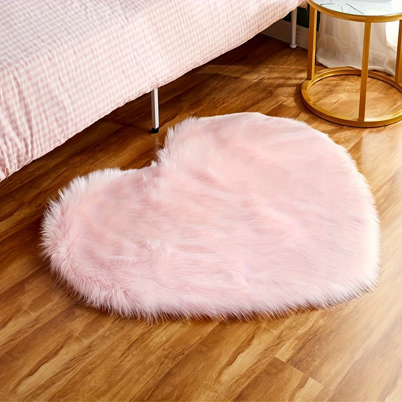 

1pc - -shaped Rug - , 40x40cm, , , Polyester/ , , For Bedroom Decor / Mat, And