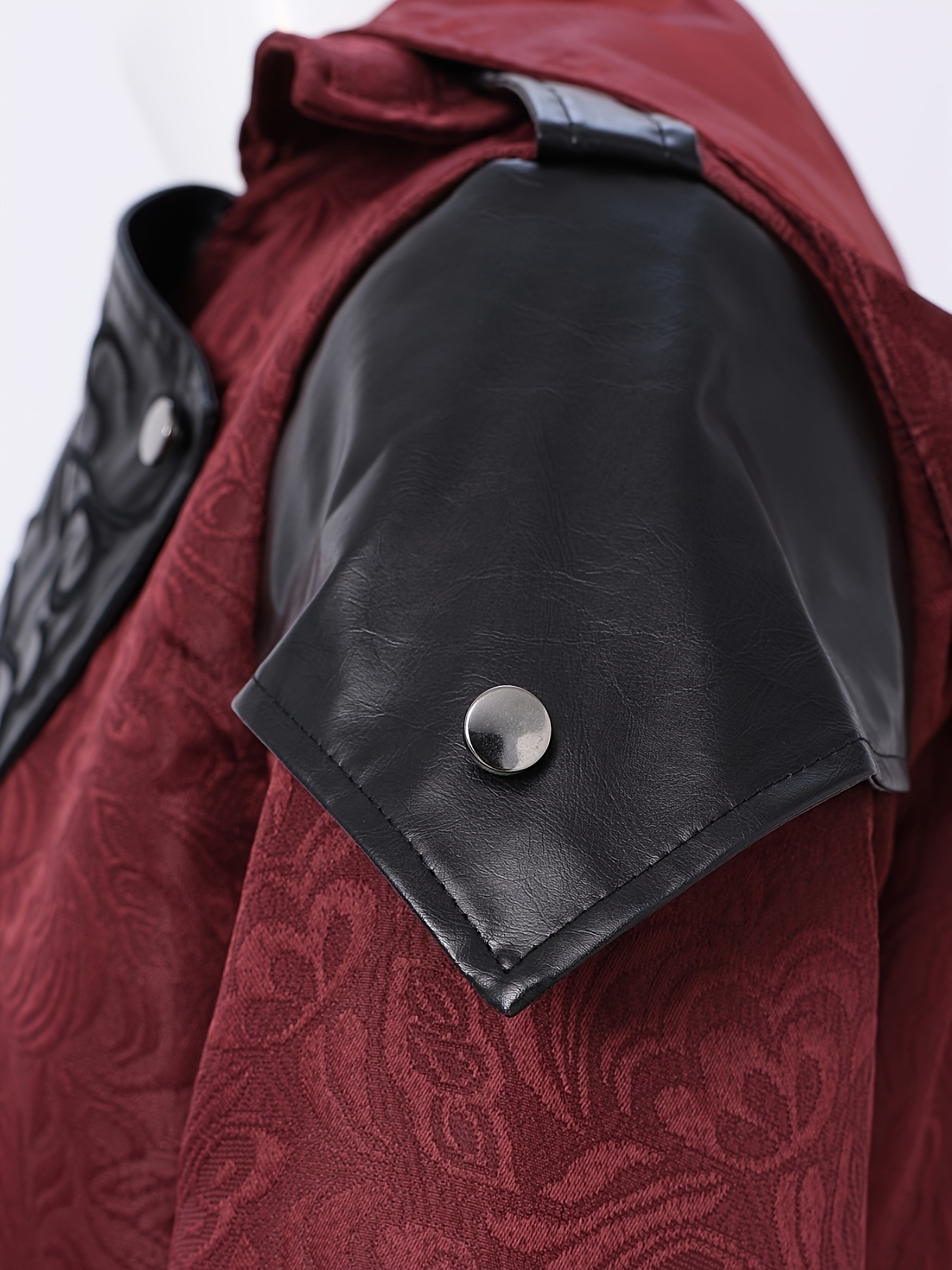 TTOKGZG Steampunk Middeleeuwse Vintage Jas voor Heren, Gotische Enkelvoudige Knoopjas, Lange Halloween-Jas, Middeleeuwse Victoriaanse Rokuniform voor Steampunk-Thema & Halloween-Feest, Zwart, 3XL