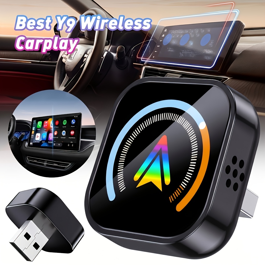 TEMU Adapter, Compact Plug-and-play Converter, Supports Usb/usb-c Interfaces, Smooth Carplay Performance, , Navigation, And Calls