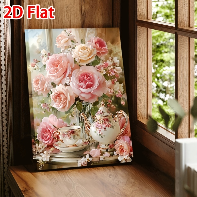 rose wall art sold on Temu United States