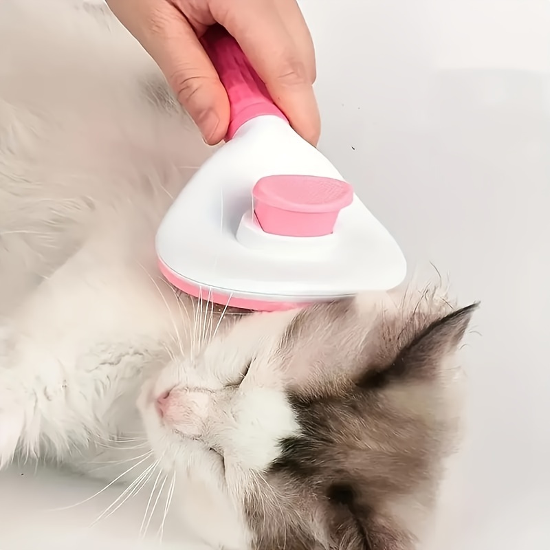 escova de higiene animal de 1  ,   de limpeza de pelo   para cães, gatos,  ,   de auto-limpeza, eliminação eficiente de pelo,   ergonómica confortável Detalhes do produto 4