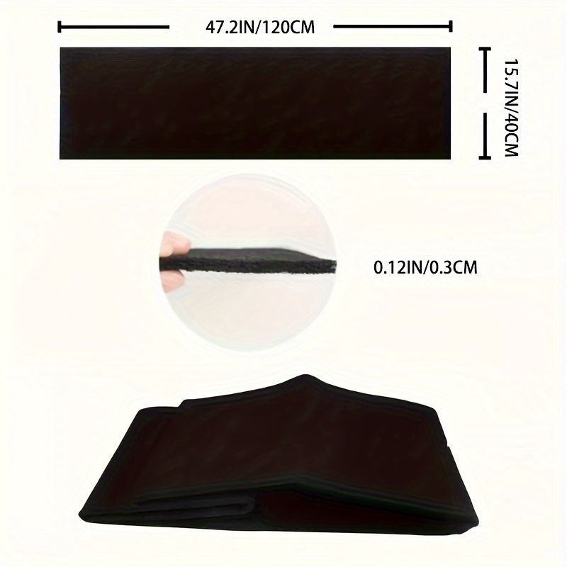 1pc 47.2inx15.7in Large Size Activated Filter For Air Conditioner, , Ventilation, Stove, Dehumidifier, Range Hood, Kitchen Compost Bin, Litter Box, Odor-removing Activated Carbon Filter Pad