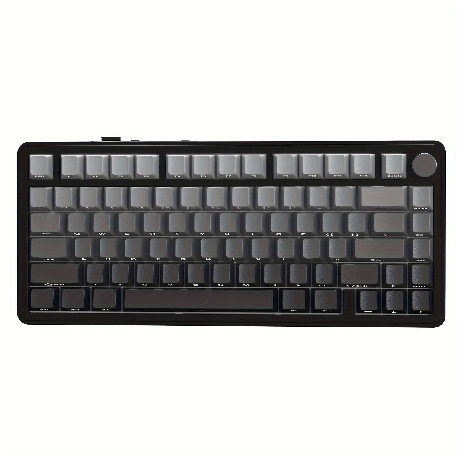     x85 gasket mechanical keyboard with knob 75   bt5 0 2 4g usb c wireless gaming keyboard five layer padding rgb 5000mah hot swappable side print pbt keycaps