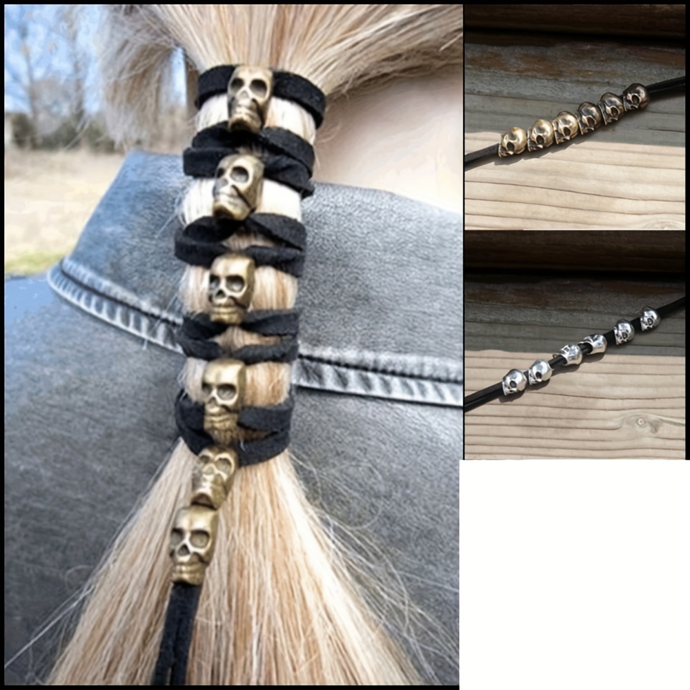 

Gothic Velvet Hair Tie - Vintage Punk Style, Alloy, Hollow-out Design For Women And Girls