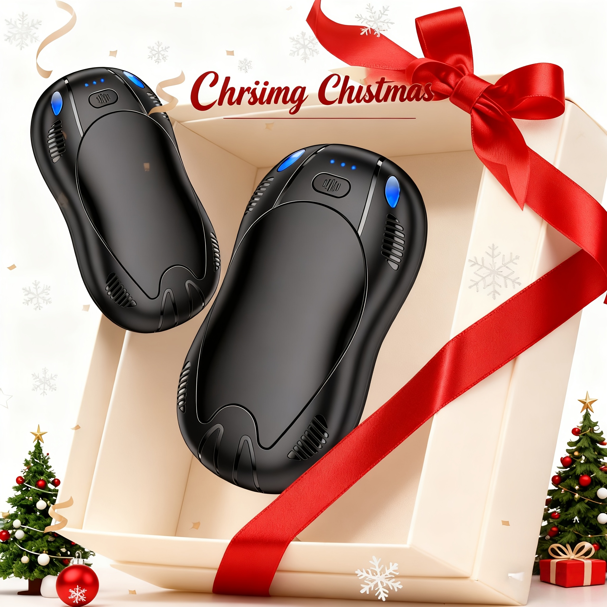 Image of Electric Hand Warmers Rechargeable 2 Pack Fast Heating Portable Pocket Heater Dual Side Warming Smart Screen Adjustable Temperature Usb For Camping Golf Hunting Indoor Winter Use Gift For Men Women