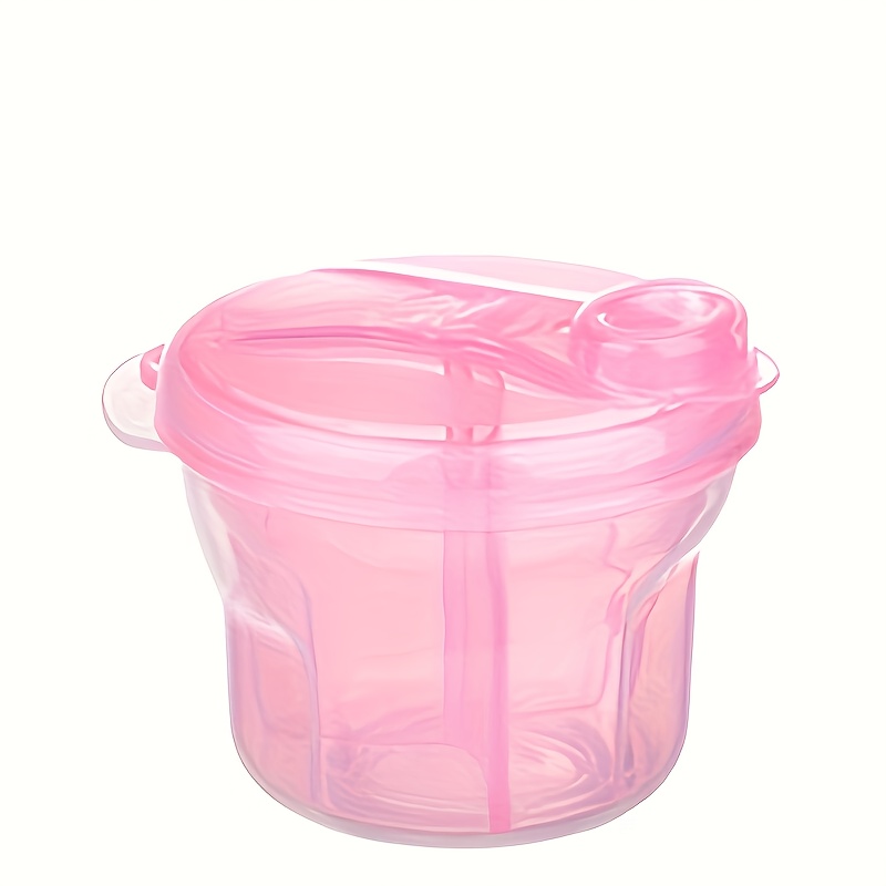 4pcs/1pc 3-compartment Rotating Formula Dispenser - Portable Milk Powder Storage Container For Travel & Feeding, Ideal For