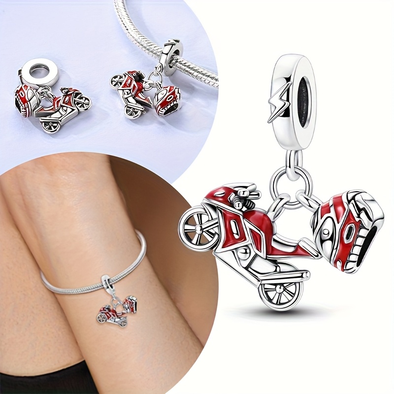 Original Charms Motorcycle Beads Fit Bracelet Jewelry Holiday Men Women Motorcycle Fine Gift Additions