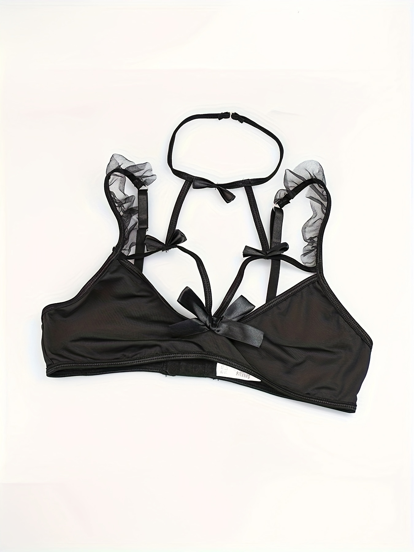 Women s Sexy Bride Lingerie Costume Set Black Color Gothic Temu