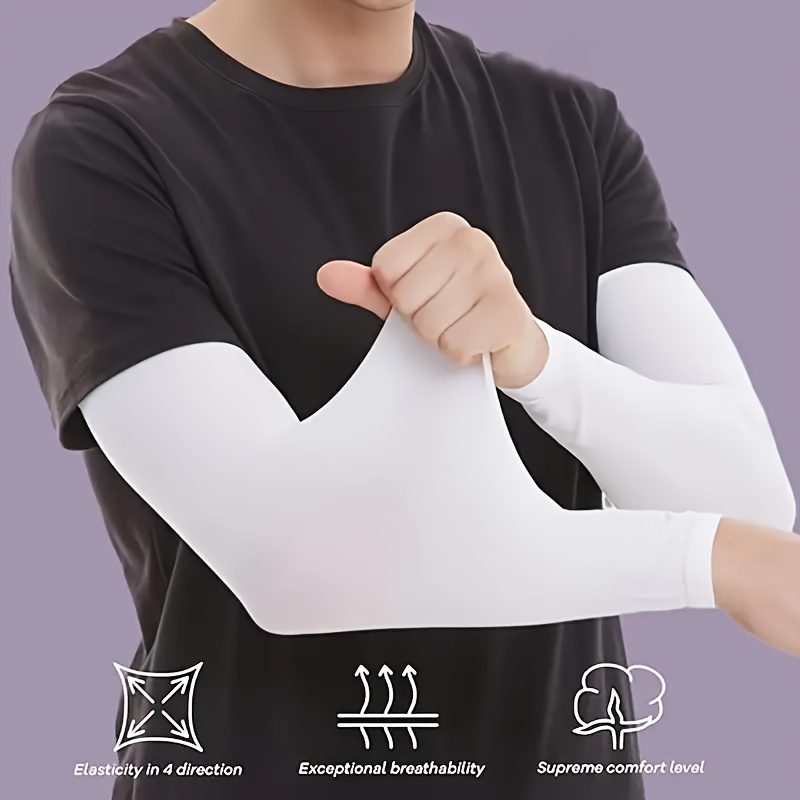 A Pair of High-Elastic Compression Arm Sleeves, Comfortable And Breathable for Both Men And Women. Suitable for Summer Leisure Sports, These Sleeves Are Ideal for Outdoor Travel, Casual Driving, Cycling, And Everyday Use.