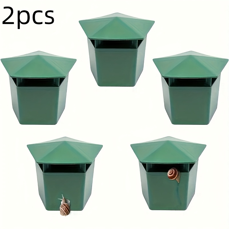 

2-pack Non-electric Snail Trap, Plastic Garden Crawling Animal For Yard And Vegetable Garden, No Battery Required