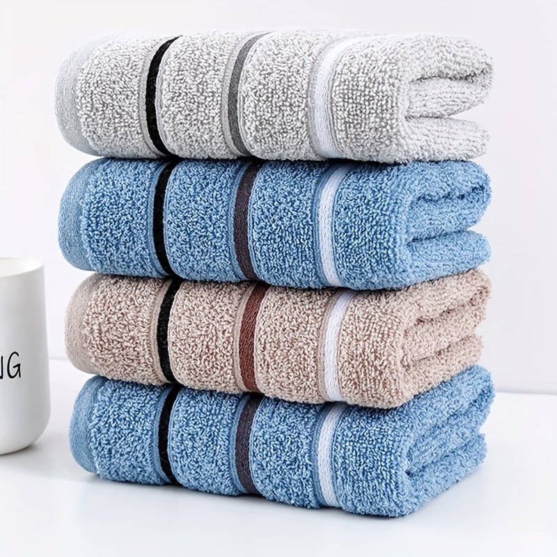 

1/2/3pcs Elegant & Soft Cotton Towels - Highly Absorbent, Lightweight & Perfect For Multiple Festivities, Stylish Home And Bath Accessory Lightweight Towel