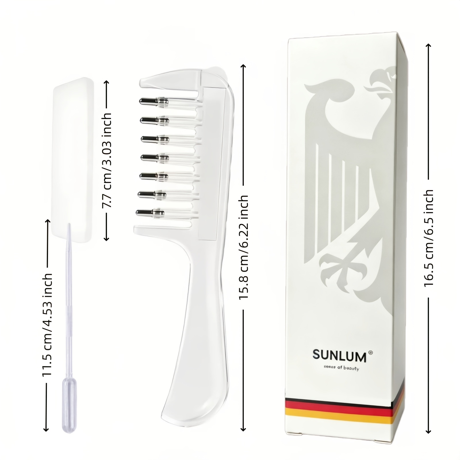 TEMU Transparent Visible Storage Liquid Roller Metal Guide Teeth Uniform Liquid Dispensing Alternative To Hand Smearing Hair Development Beard