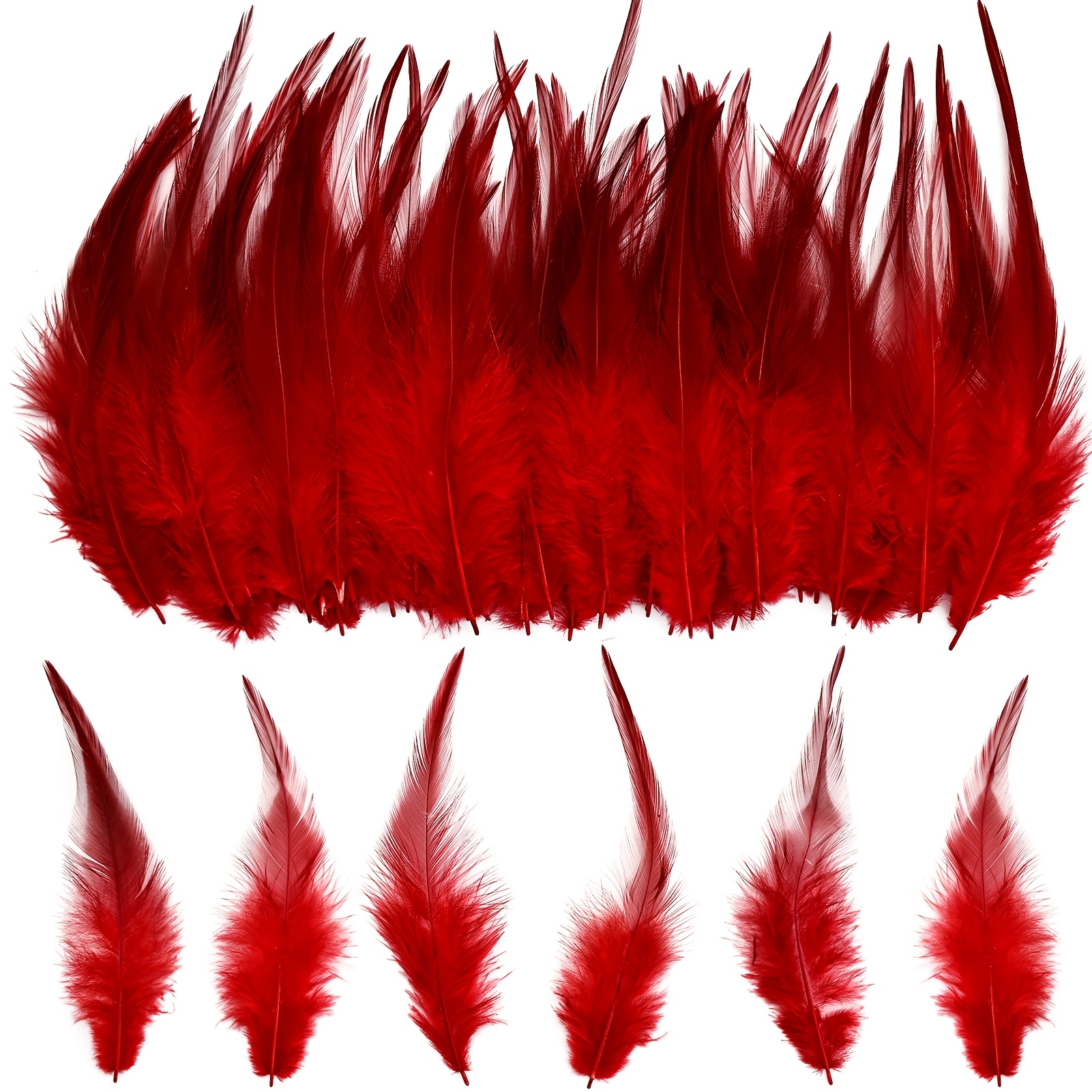 TEMU 119pcs 5-7 Inch Artificial Feathers For Crafts, Wedding And Home Party Use, Hanging Dreamcatcher Materials, And Diy Craft Headpiece Accessories
