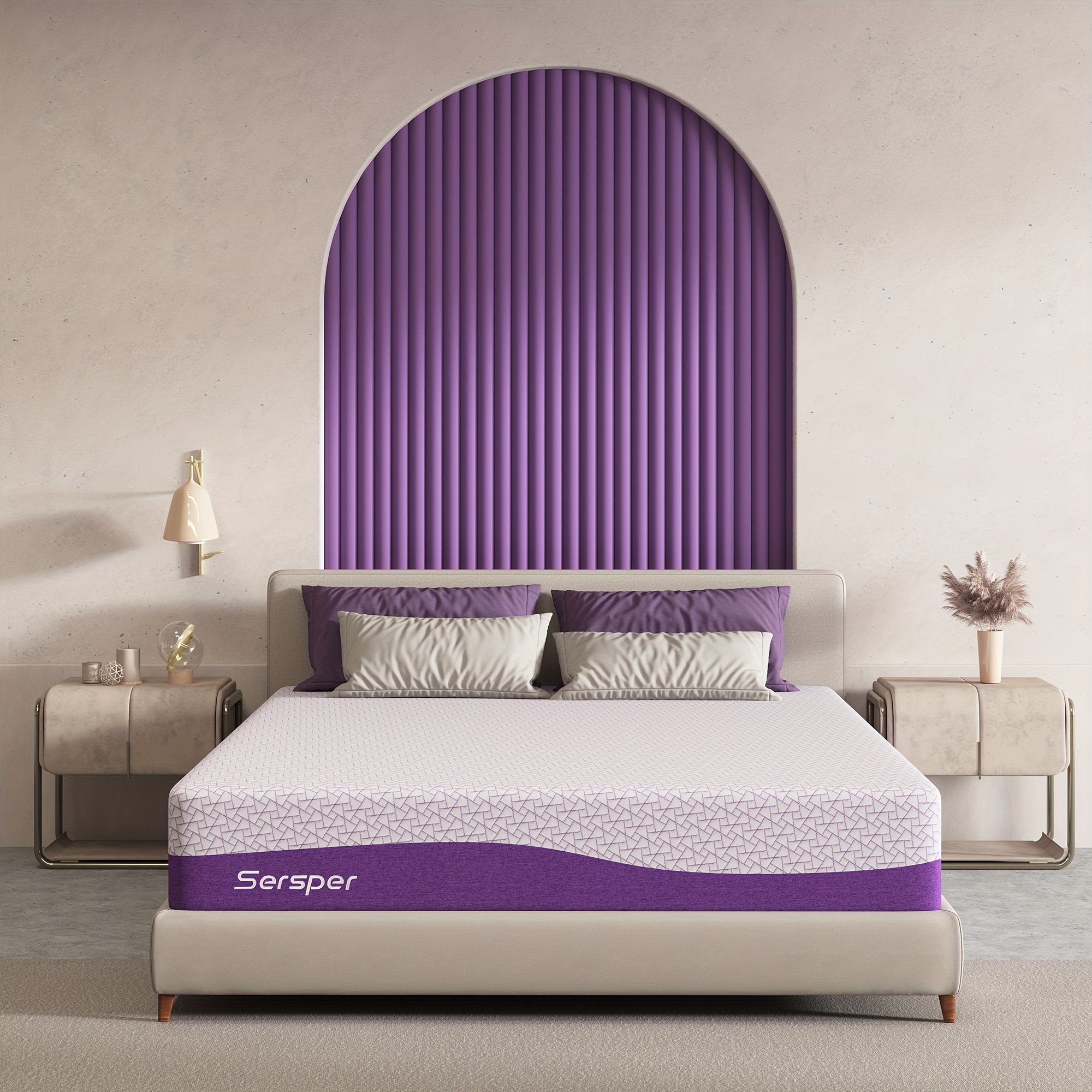 12 Inch Gel Infused Breathable Memory Foam Mattress, Adaptable to Adjustable Bed Frame