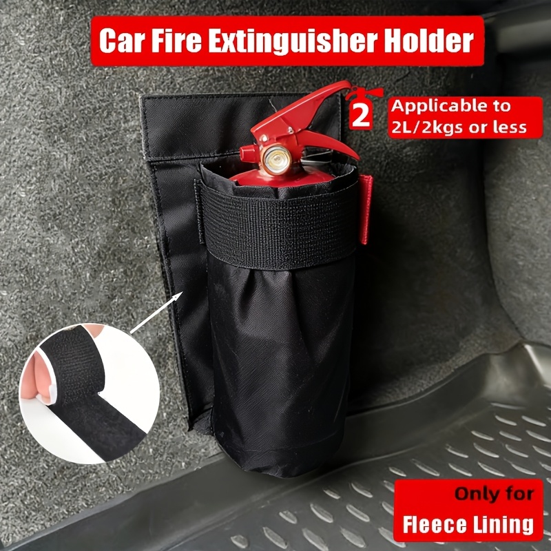 TEMU Borsa porta estintore auto in tessuto Oxford - organizer per bagagliaio e supporto per schienale, soluzione per riporre l'estintore auto,