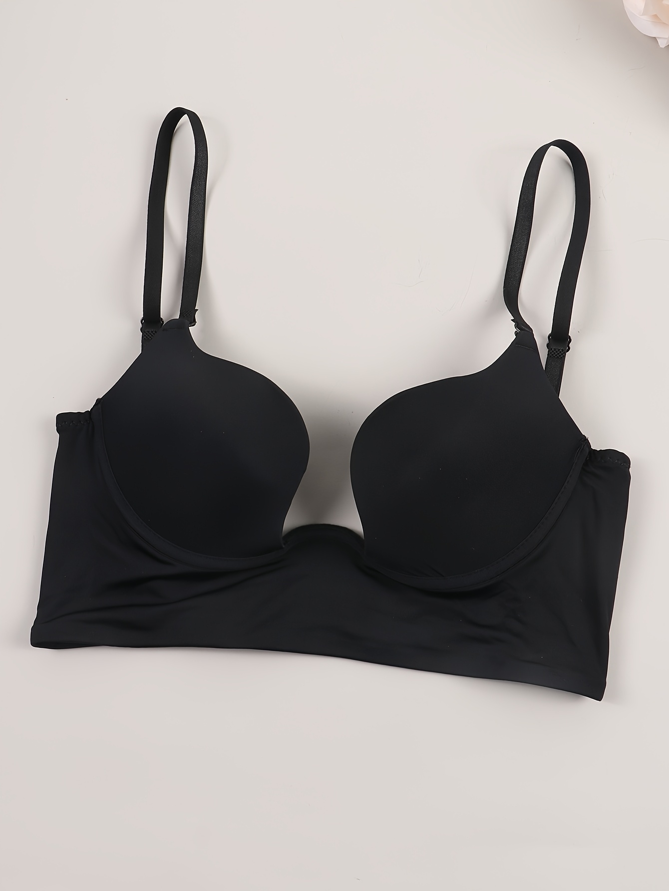push up bra for deep v neck dress womens glossy strapless plunge Black Girls Orange Prom invisible deep plunge bra This bra combines the Color:Leopard/Print summer 1 26