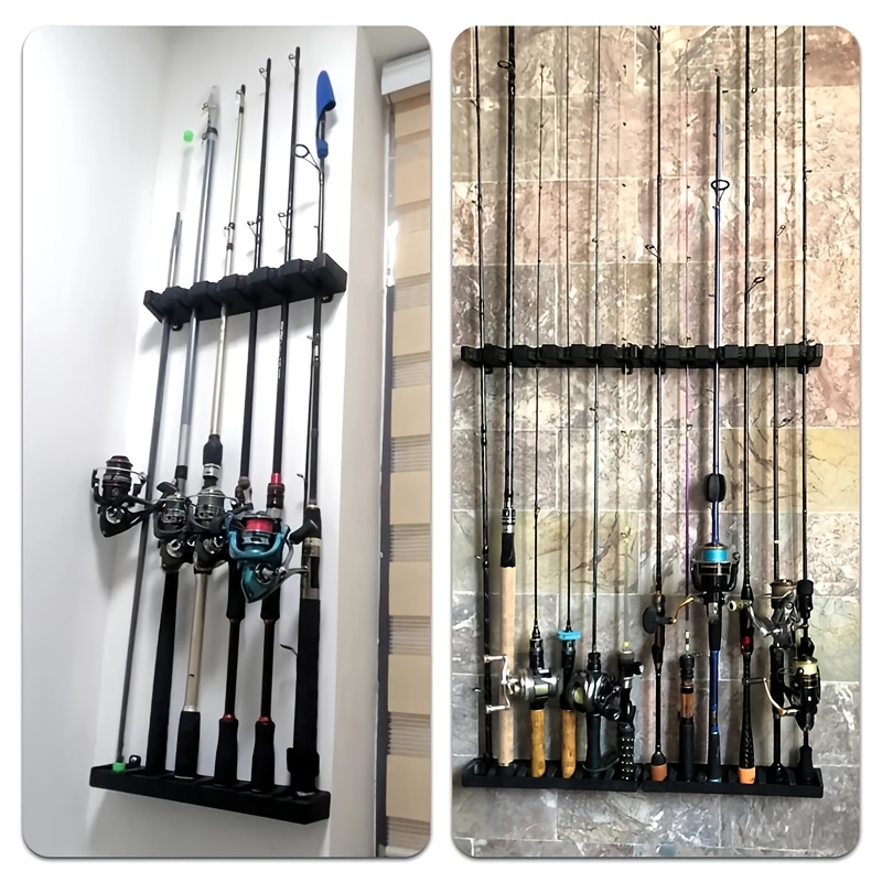 Pool Cue Rack Wall Mounted Hanging 6 Cues Holder