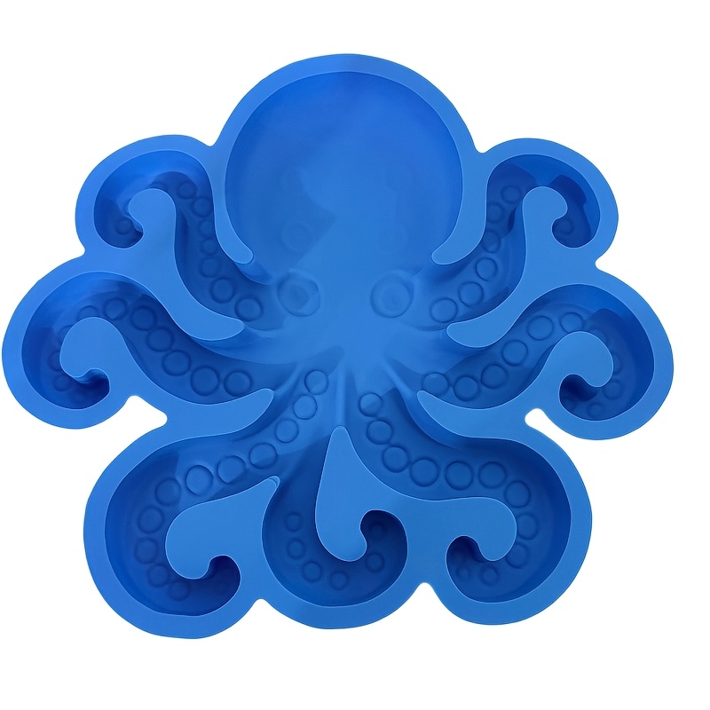 TEMU Reusable Ocean-themed Garden Art Molds, Octopus-shaped Cement Casting Molds, Beginners To Diy Garden Path Stones And Outdoor Decorations. Ideal
