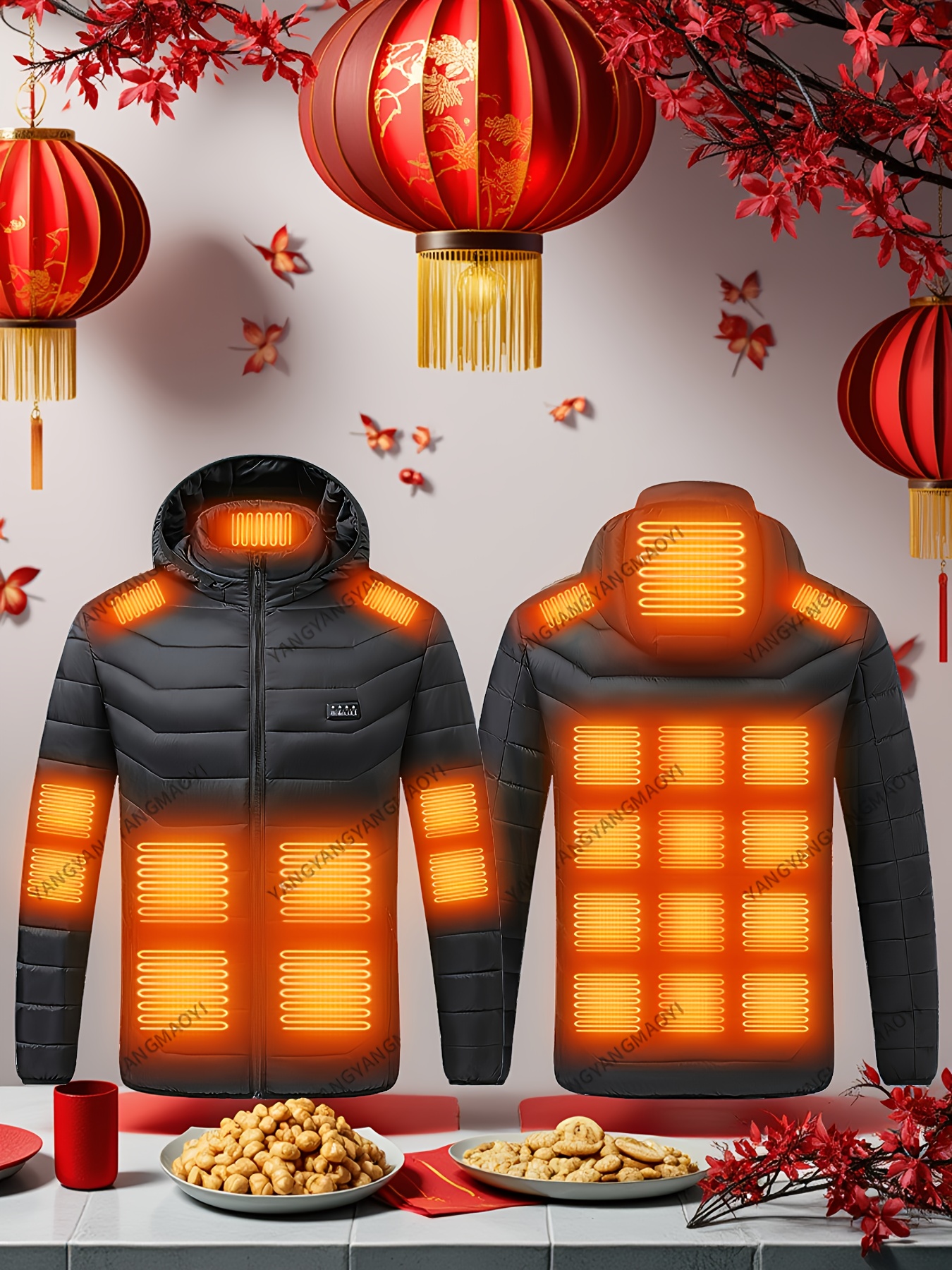 Men's Heated Jacket with USB Electric Coat
