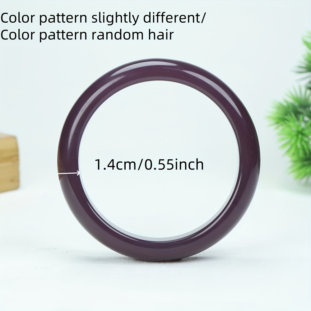 Emperor Purple Stone Bangle Bracelet, Exquisite Design
