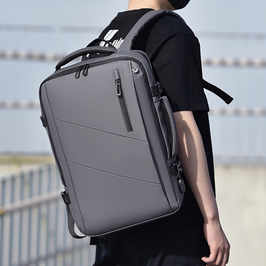 Mochila de viaje multifuncional para aventuras al aire libre, bolso de mano, mochila de senderismo, equipaje con múltiples bolsillos, gran capacidad, diseño simple y elegante, ideal para viajes de negocios o transporte diario - Imagen 12