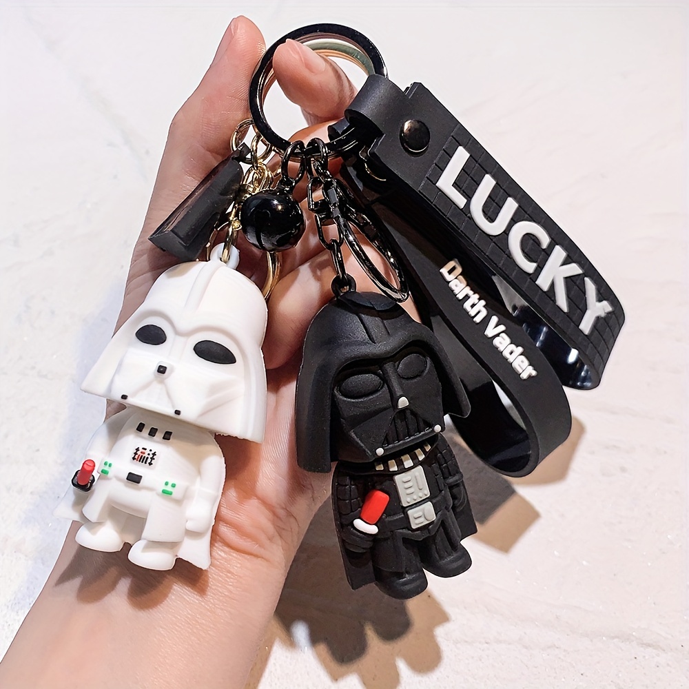 

1pc Stylish Star Wars-inspired Keychain, Silicone Cartoon Character Keyrings, Ideal For Fans, Cute Design Accessories For Backpack