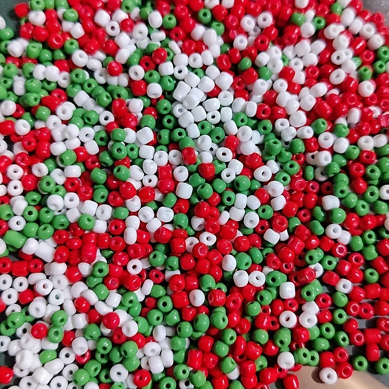 

1000pcs 2mm Christmas-themed Acrylic Beads For , Bracelets & Necklaces - Crafting Gift