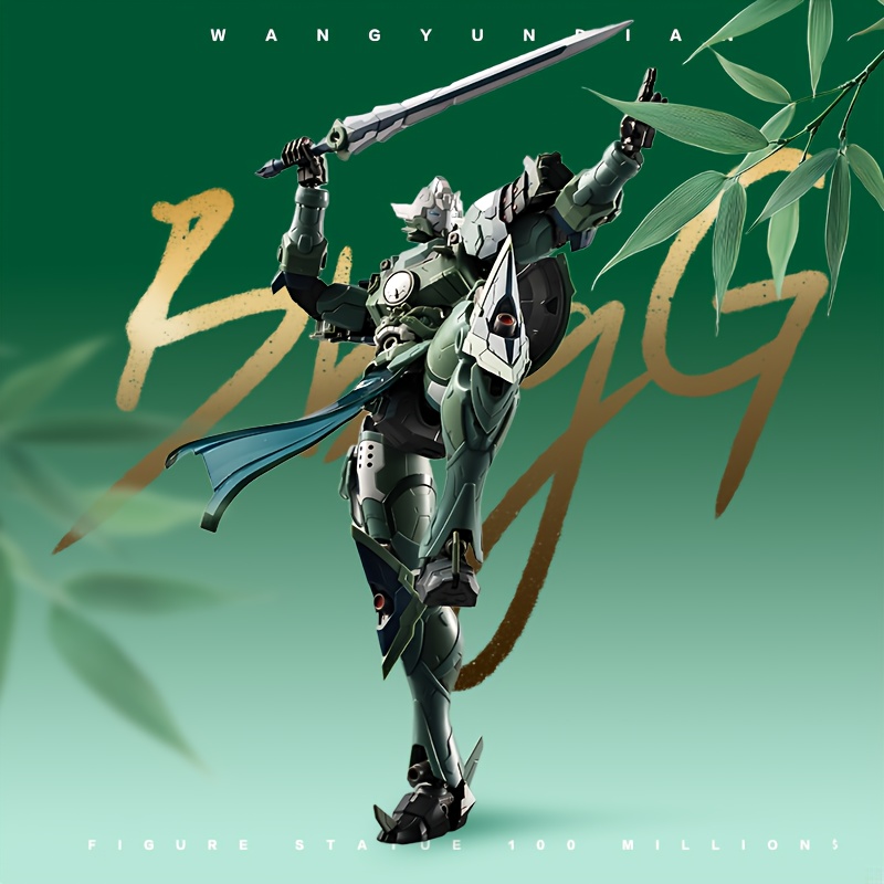 7 5 chinese style samurai mecha alloy skeleton version