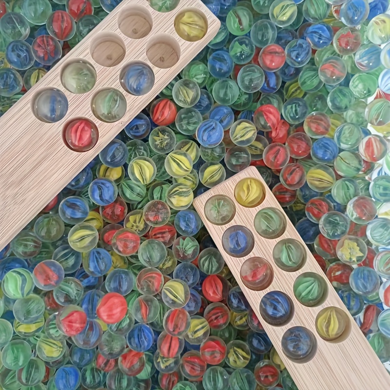Tokaneit 100 Pezzi Biglie Colorate in Vetro, Multicolor Trasparente Marmi di Vetro Per Decorazioni,Per Sport All'aperto, per la Decorazione di Acquari, Produzione Artigianale