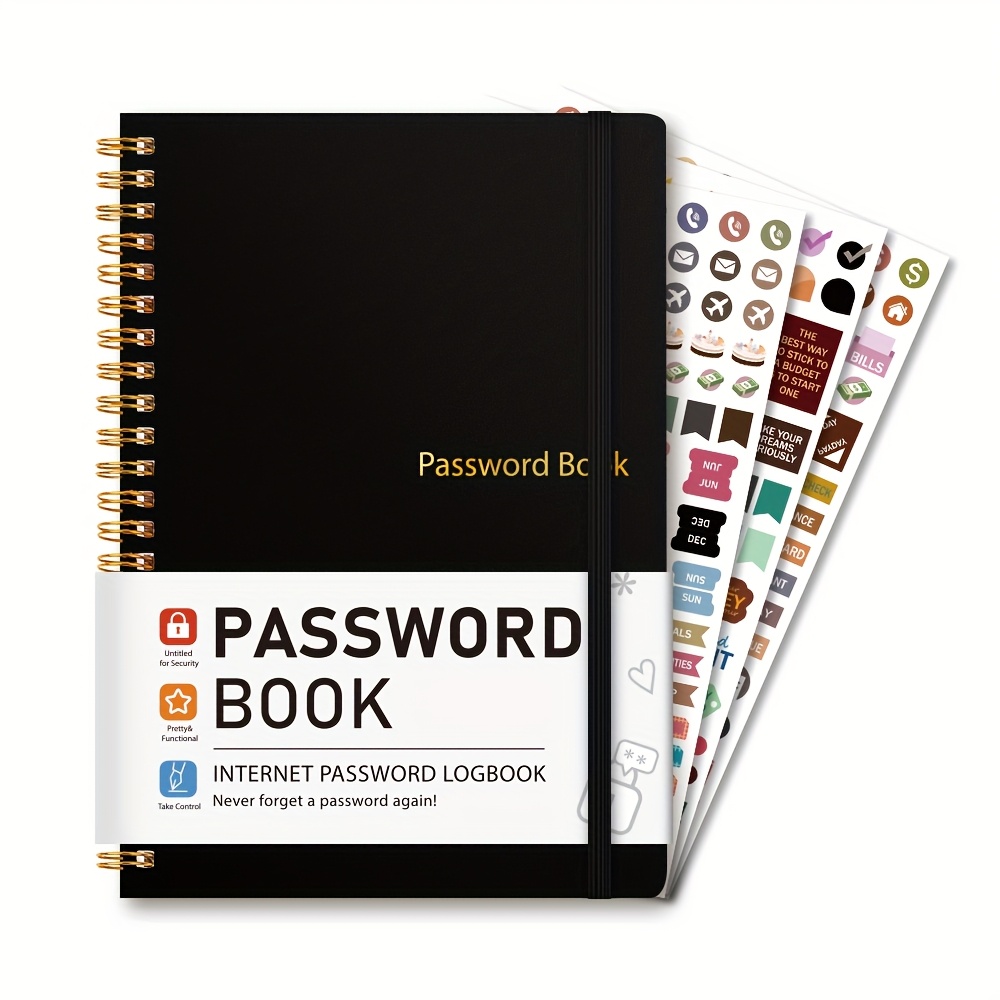 

Trees Password Book: Internet Password Logbook With Notes & Back Pocket - 5.5" X 8.5" Hardcover