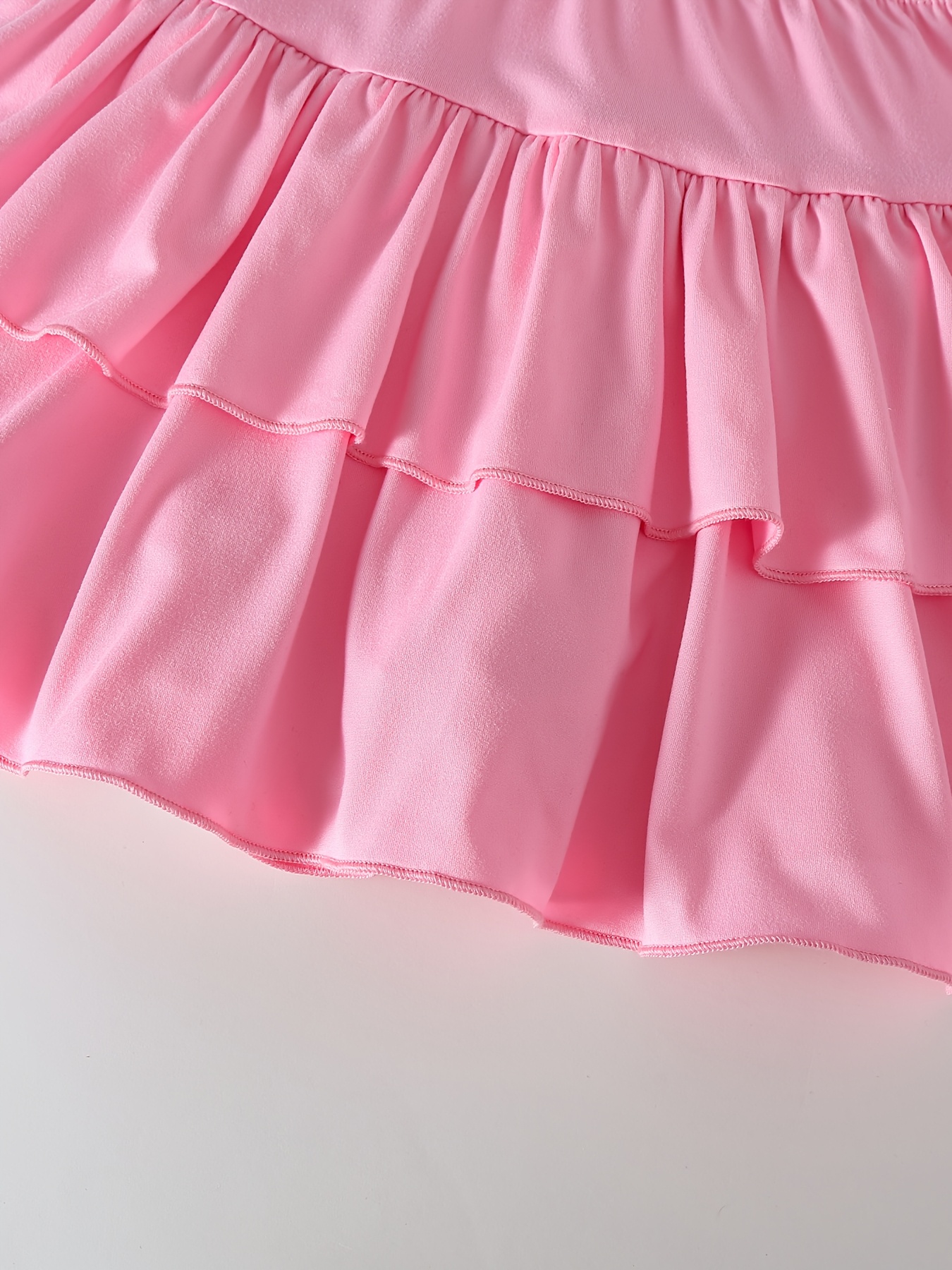 3pcs Girls' High-Waisted Stretchy Skorts Set