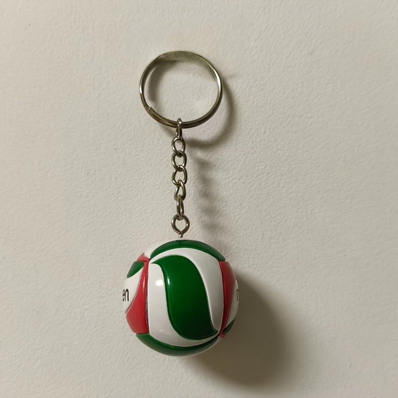 TEMU Portachiavi Mini Pallavolo 3D - Portachiavi con Design Pallavolo Verde , Ciondolo a Tema Sportivo Regalo per della Pallavolo, Accessori per