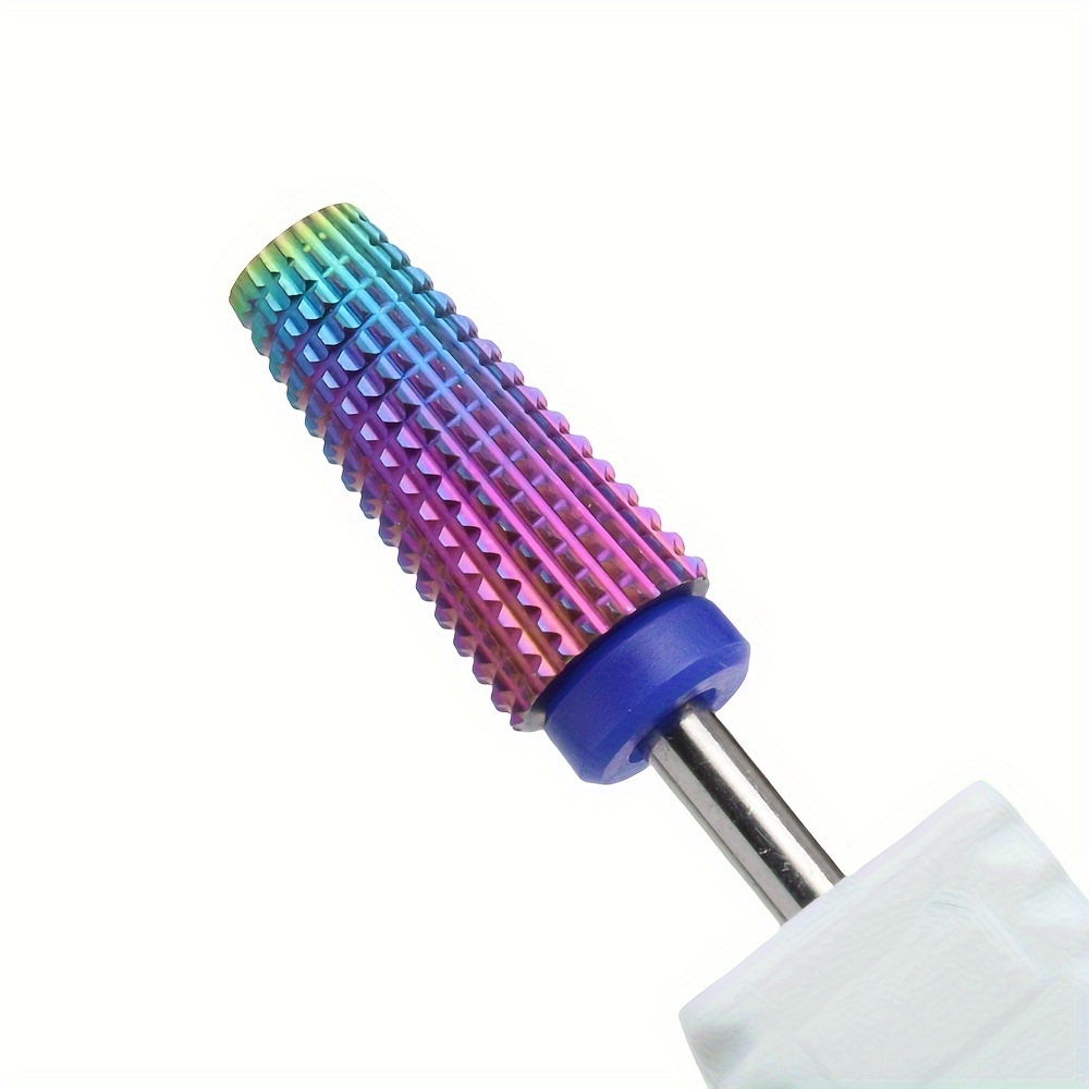 Image of Professional Rainbow Carbide Nail Drill Bit Tapered Milling Cutter For Manicure Gel Acylic Tool Nails Drill Additions