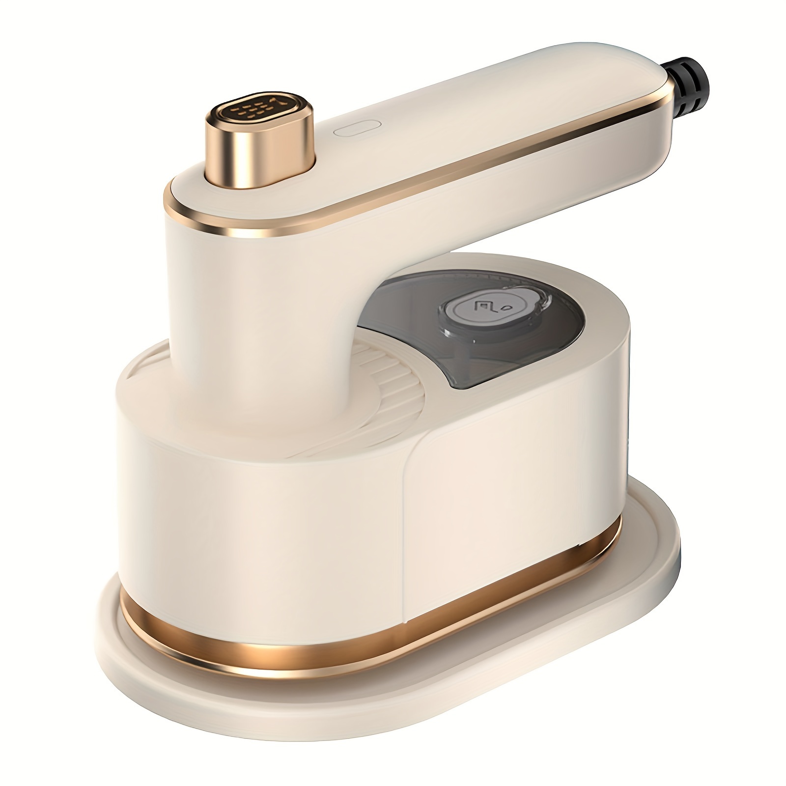 1 pack handheld portable electric iron beige   standard 30 second   foldable design lightweight body travel friendly suitable for   fabrics including tweed knitwear and synthetic fibers 50ml water tank capacity
