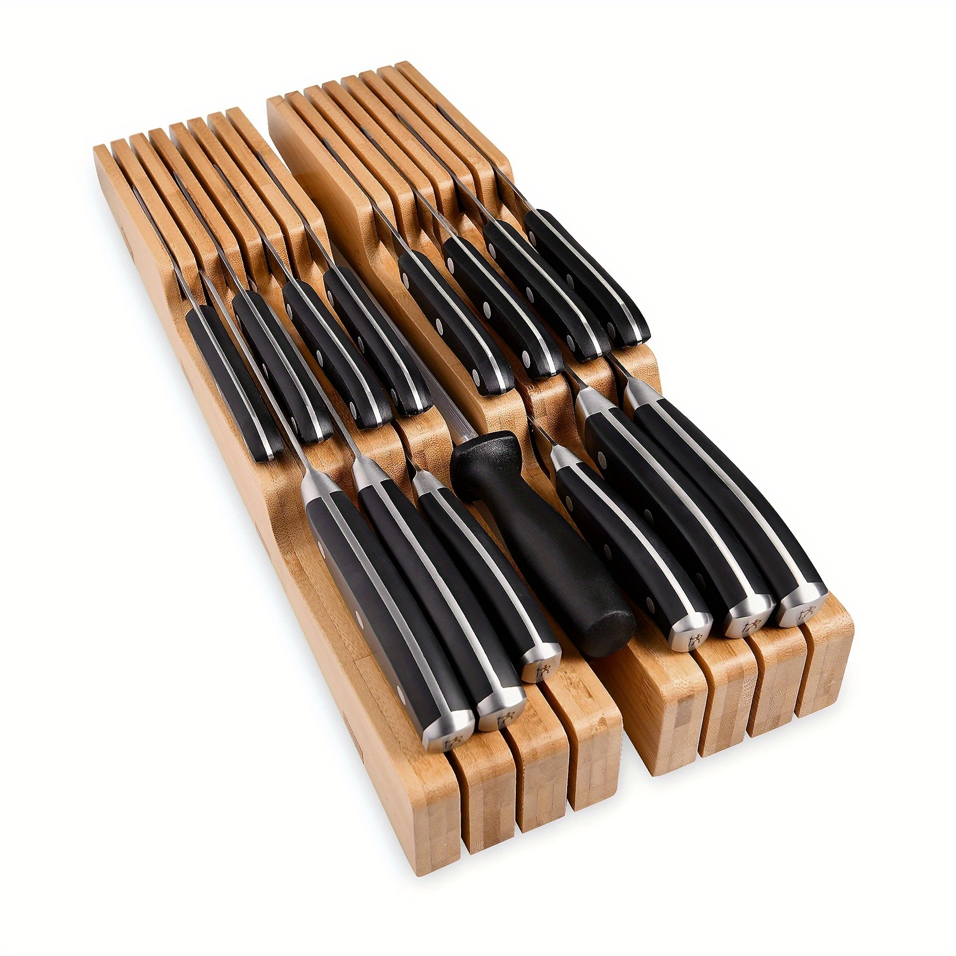 

1pc Knife Kitchen Knife Organizer, Large Knife Knives, 14 Knives Sharpening Steel (knives Not Included)