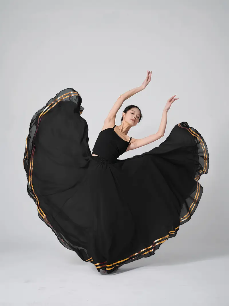 chiffon dance dresses Womens Chiffon Sash Praise Dance Dress | 13124