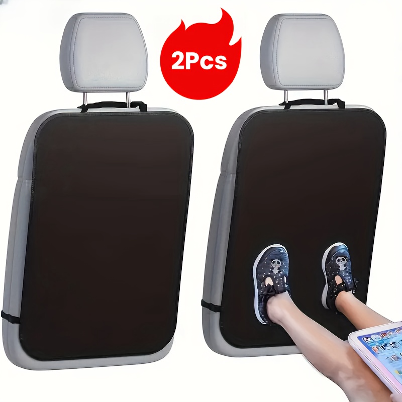 

2pcs Car Seat Backrest Kick Protector - Car Seat Waterproof Polyester Car Seat Covers Protects Against Abrasion, Dirt, Mud And Stains, Making It A To Our Car