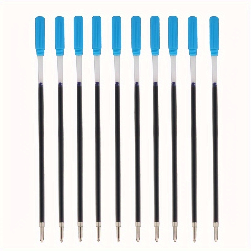 TEMU Ricariche per penna a liquido Atom 10 pezzi, punta media da 4,5", punta fine da 0,5 mm, /blu - Esperienza di scrittura per articoli di