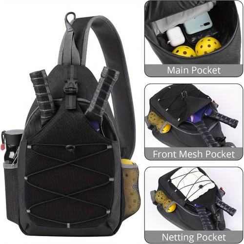 pickleball backpack pickleball bag pickleball pouch pickleball rackets pouch large capacity multifunctional adjustable pickleball backpack for men and women
