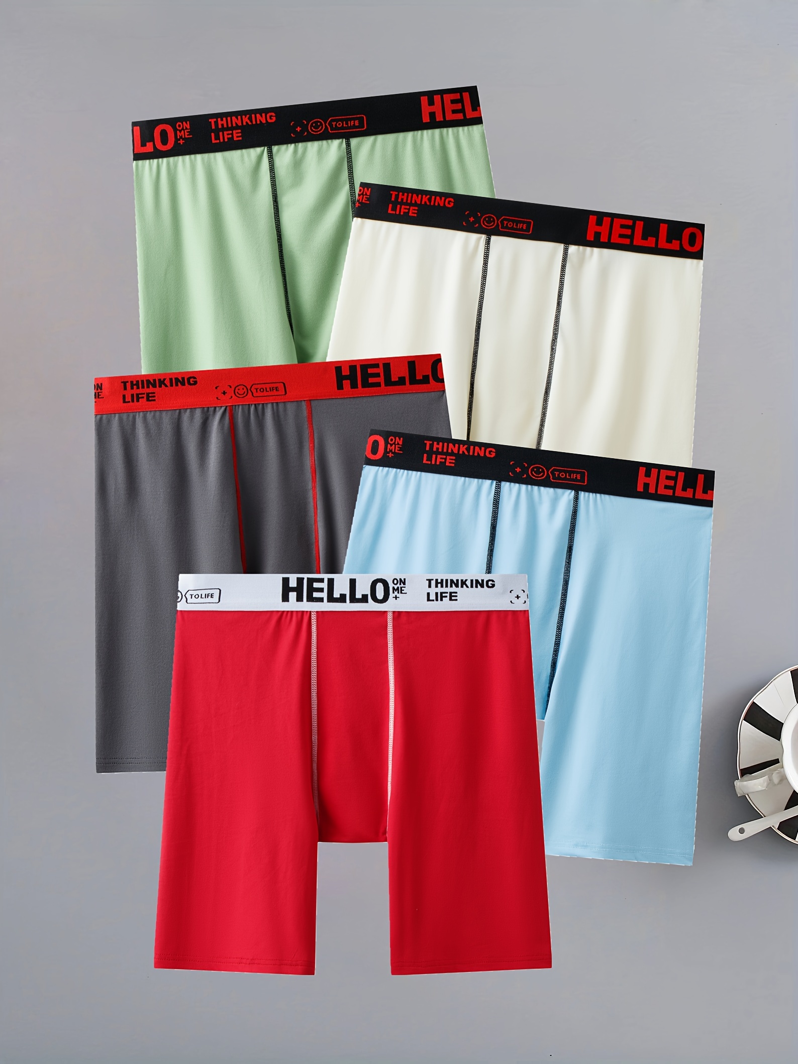 hello' Print Random Color Men's Underwear Fashion - Temu
