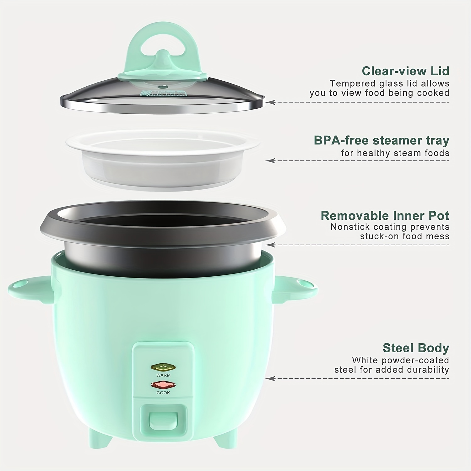 small rice cooker cups electric mini Temu